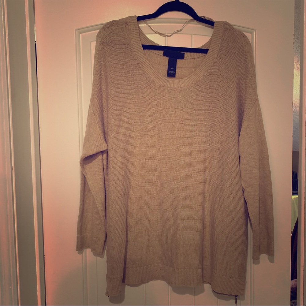 Plus Size Classic Camel Colored Sweater (18/20)